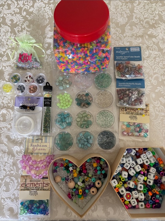 Mainstays Other - LOT of Mainstays Multi-Color Craft Beads and Assorted Bead Sets